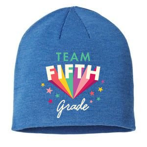 Team 5Th Fifth Grade Teacher Back To School Top Gift Sustainable Beanie