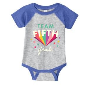 Team 5Th Fifth Grade Teacher Back To School Top Gift Infant Baby Jersey Bodysuit