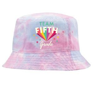 Team 5Th Fifth Grade Teacher Back To School Top Gift Tie-Dyed Bucket Hat