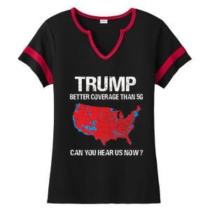 Than 5g Funny Electoral Map Meaningful Gift Ladies Halftime Notch Neck Tee