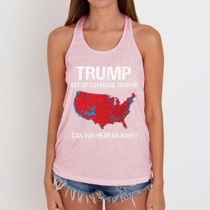 Than 5g Funny Electoral Map Meaningful Gift Women's Knotted Racerback Tank