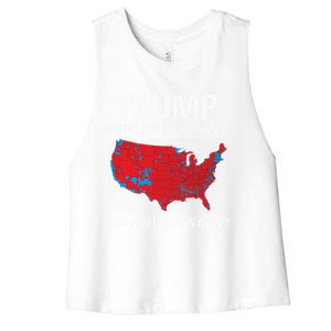 Than 5g Funny Electoral Map Meaningful Gift Women's Racerback Cropped Tank