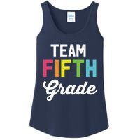 Team 5th Fifth Grade Teacher Back To School Ladies Essential Tank