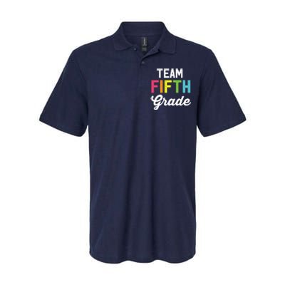 Team 5th Fifth Grade Teacher Back To School Softstyle Adult Sport Polo