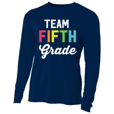 Team 5th Fifth Grade Teacher Back To School Cooling Performance Long Sleeve Crew