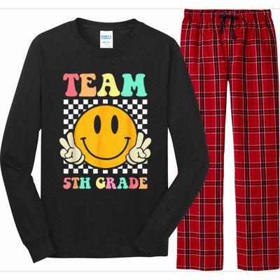 Team 5th Grade Squad Fifth Teacher Student Back To School Long Sleeve Pajama Set