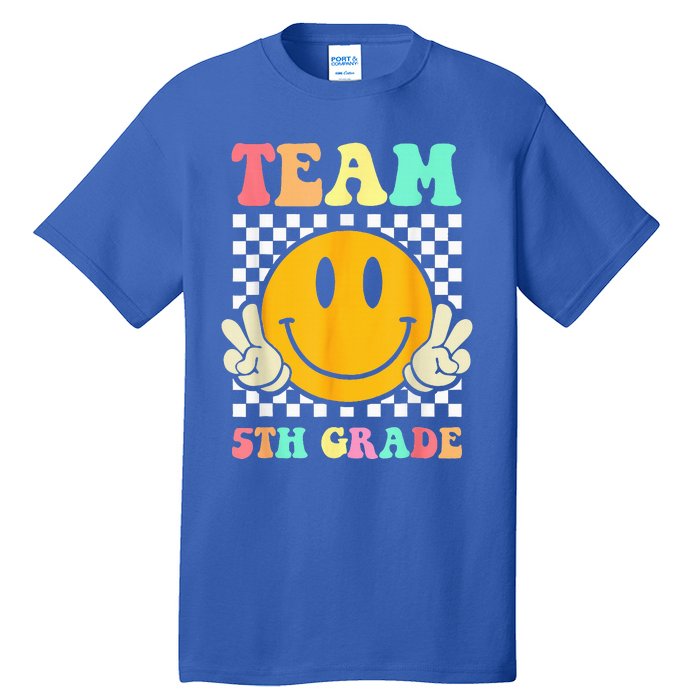 Team 5th Grade Squad Fifth Teacher Student Back To School Tall T-Shirt