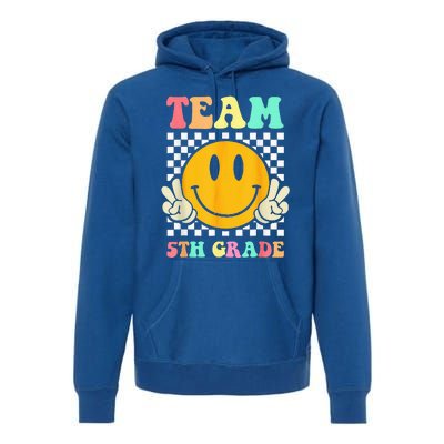 Team 5th Grade Squad Fifth Teacher Student Back To School Premium Hoodie