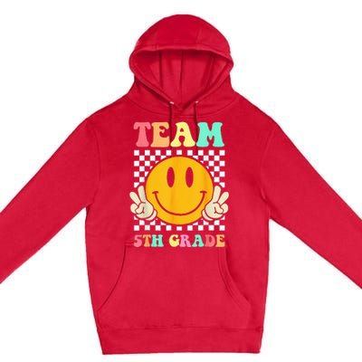 Team 5th Grade Squad Fifth Teacher Student Back To School Premium Pullover Hoodie