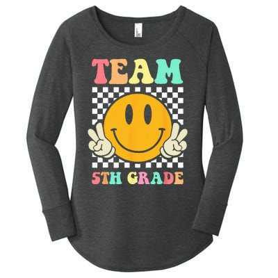 Team 5th Grade Squad Fifth Teacher Student Back To School Women's Perfect Tri Tunic Long Sleeve Shirt