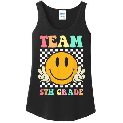 Team 5th Grade Squad Fifth Teacher Student Back To School Ladies Essential Tank