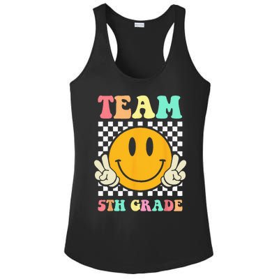 Team 5th Grade Squad Fifth Teacher Student Back To School Ladies PosiCharge Competitor Racerback Tank