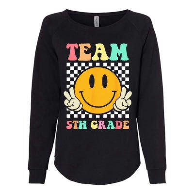 Team 5th Grade Squad Fifth Teacher Student Back To School Womens California Wash Sweatshirt