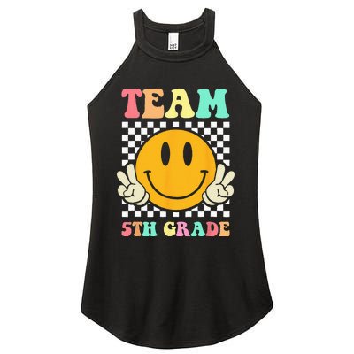 Team 5th Grade Squad Fifth Teacher Student Back To School Women's Perfect Tri Rocker Tank