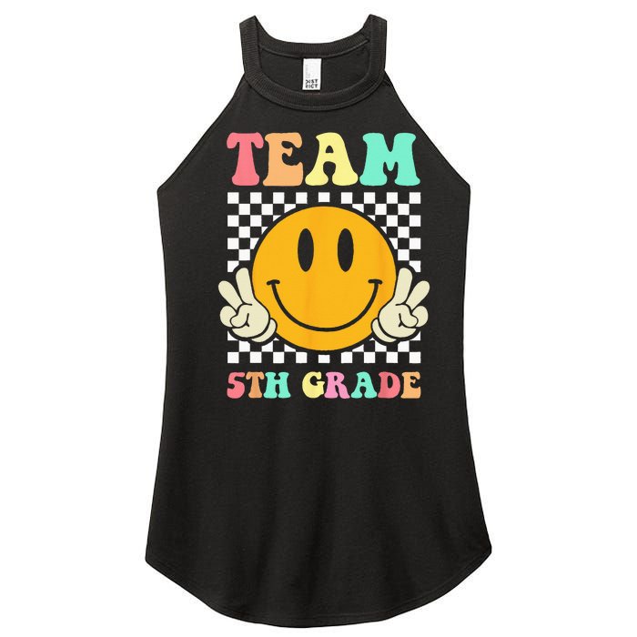 Team 5th Grade Squad Fifth Teacher Student Back To School Women's Perfect Tri Rocker Tank