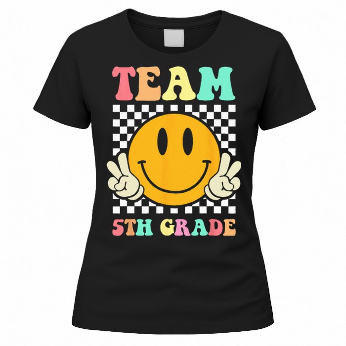 Team 5th Grade Squad Fifth Teacher Student Back To School Women's T-Shirt