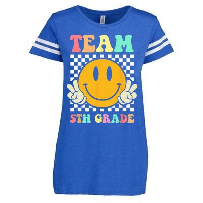 Team 5th Grade Squad Fifth Teacher Student Back To School Enza Ladies Jersey Football T-Shirt