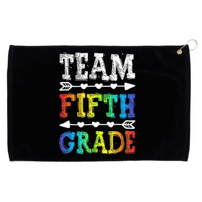 Team 5th Grade Teacher Back To School Grommeted Golf Towel