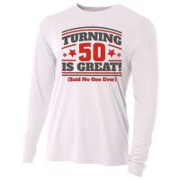 Turning 50 Is Great Funny Cooling Performance Long Sleeve Crew