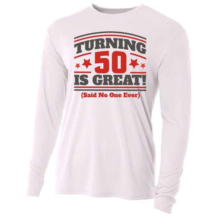 Turning 50 Is Great Funny Cooling Performance Long Sleeve Crew