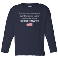 The 5 Most Used Words We Tried To Tell You Toddler Long Sleeve Shirt