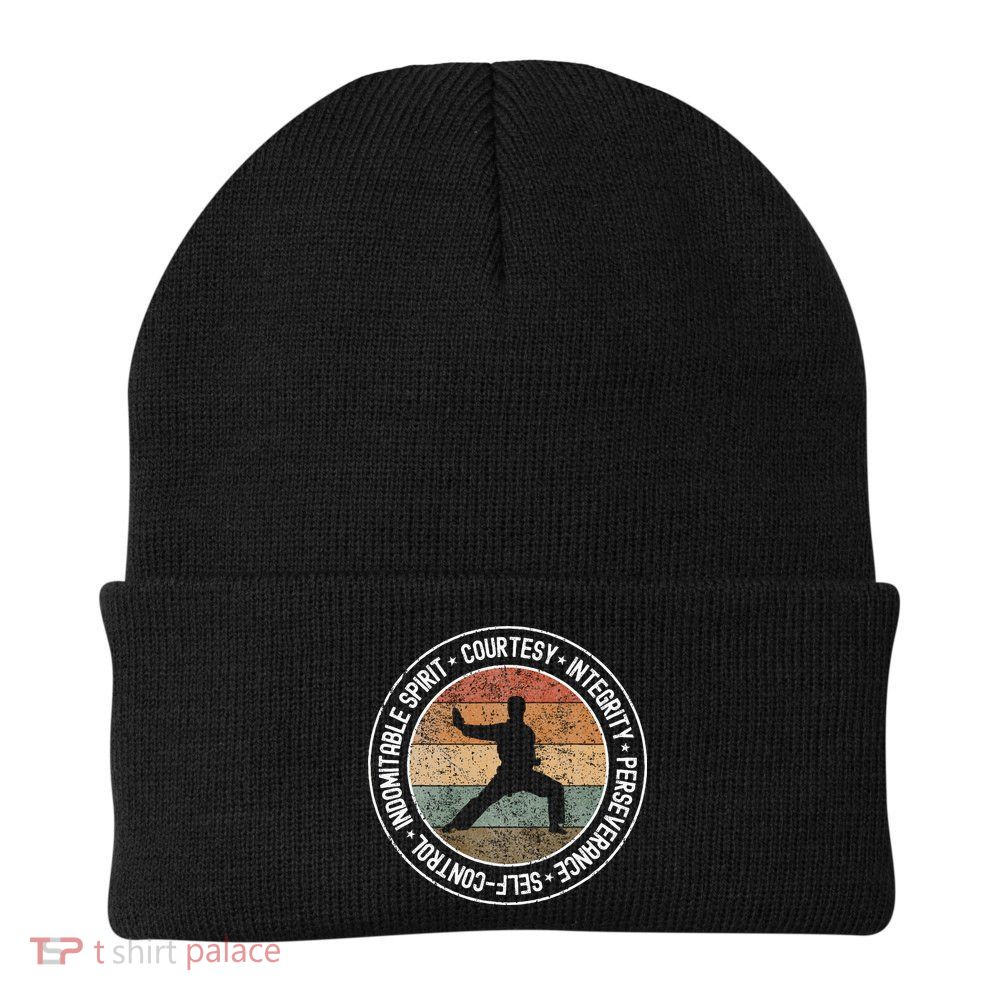 Taekwondo 5 Tenets Martial Arts Taekwondo Uniform Knit Cap Winter Beanie