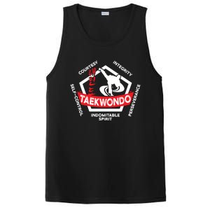 Taekwondo 5 Tenets Martial Arts Ata Itf Tae Kwon Do Gift PosiCharge Competitor Tank