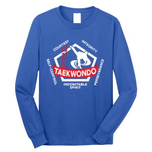 Taekwondo 5 Tenets Martial Arts Ata Itf Tae Kwon Do Gift Long Sleeve Shirt