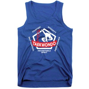 Taekwondo 5 Tenets Martial Arts Ata Itf Tae Kwon Do Gift Tank Top