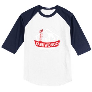 Taekwondo 5 Tenets Martial Arts Ata Itf Tae Kwon Do Gift Baseball Sleeve Shirt