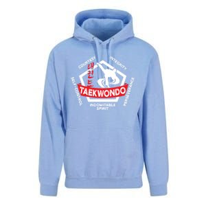 Taekwondo 5 Tenets Martial Arts Ata Itf Tae Kwon Do Gift Unisex Surf Hoodie