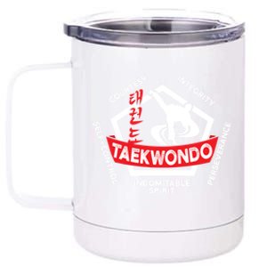 Taekwondo 5 Tenets Martial Arts Ata Itf Tae Kwon Do Gift Funny Gift 12 oz Stainless Steel Tumbler Cup