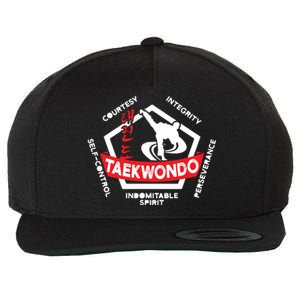 Taekwondo 5 Tenets Martial Arts ATA ITF Tae Kwon Do Gift Wool Snapback Cap