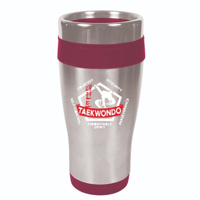 Taekwondo 5 Tenets Martial Arts ATA ITF Tae Kwon Do Gift 16oz Travel Tumbler