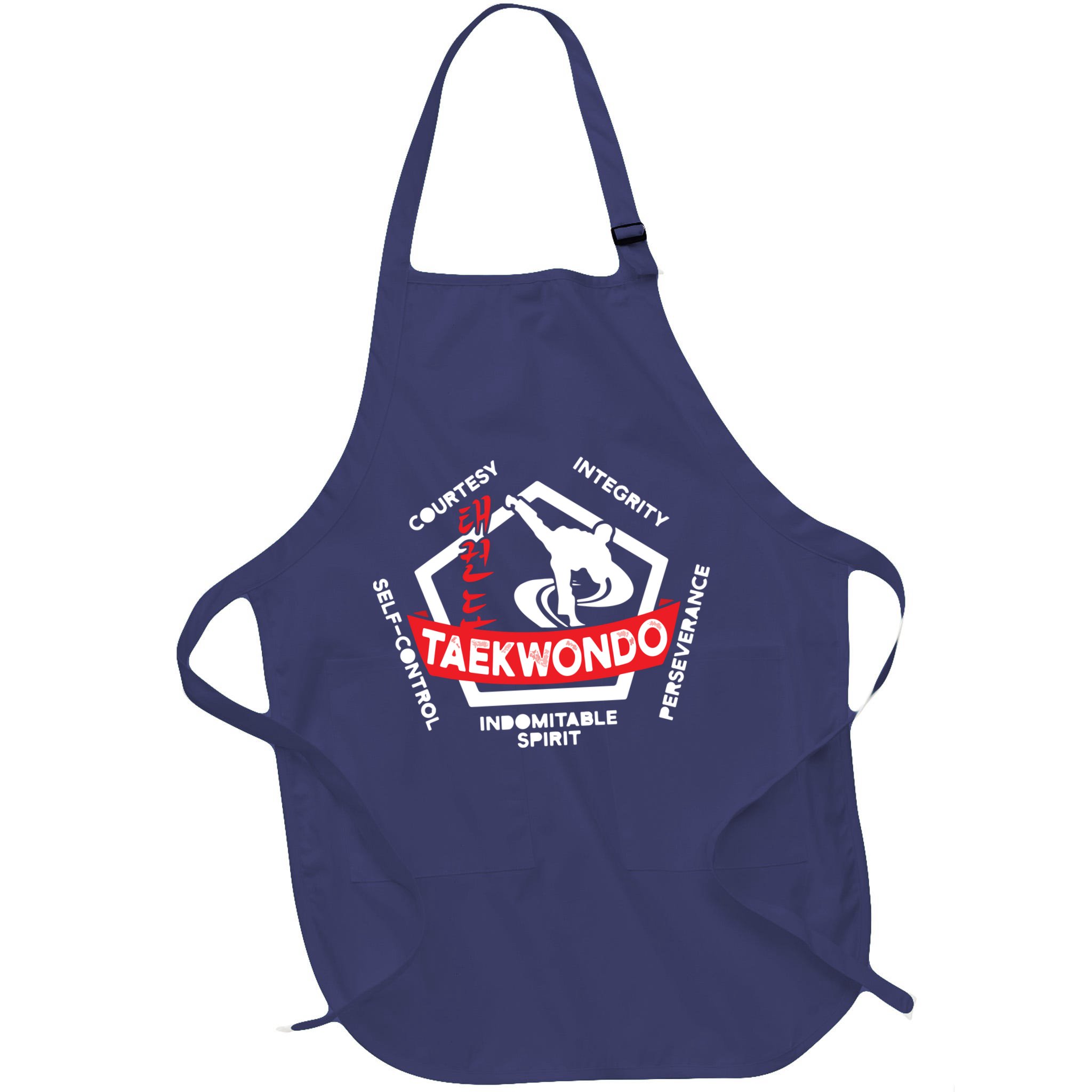 Taekwondo 5 Tenets Martial Arts ATA ITF Tae Kwon Do Gift Apron