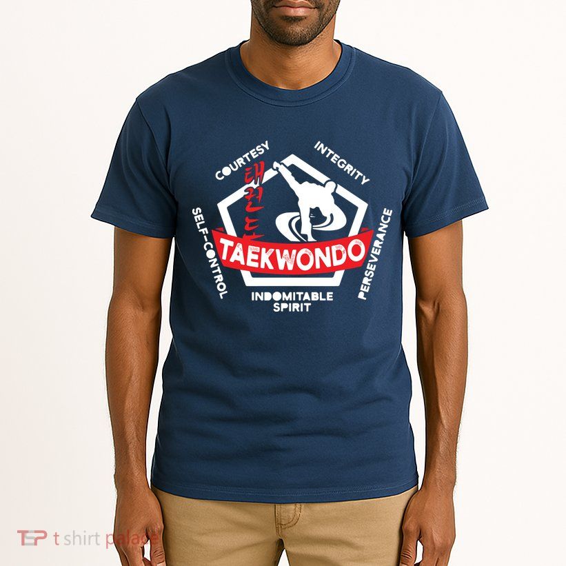 Taekwondo 5 Tenets Martial Arts ATA ITF Tae Kwon Do Gift Tall T-Shirt