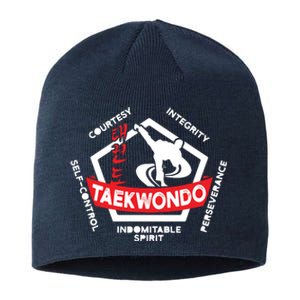 Taekwondo 5 Tenets Martial Arts ATA ITF Tae Kwon Do Gift Sustainable Beanie