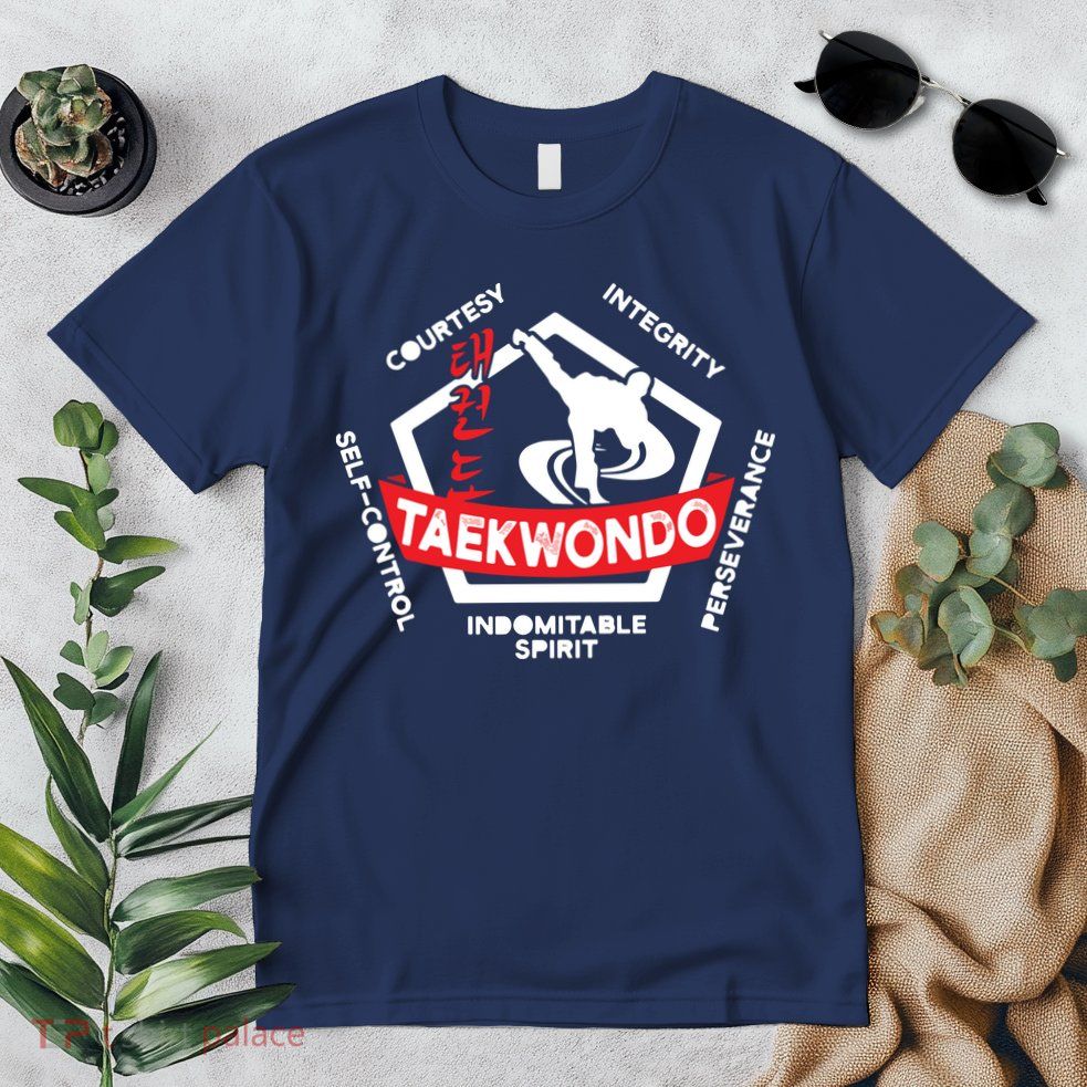 Taekwondo 5 Tenets Martial Arts ATA ITF Tae Kwon Do Gift Premium T-Shirt