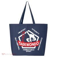 Taekwondo 5 Tenets Martial Arts ATA ITF Tae Kwon Do Gift 25L Jumbo Tote