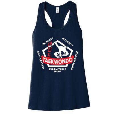 Taekwondo 5 Tenets Martial Arts ATA ITF Tae Kwon Do Gift Womens Tank Top