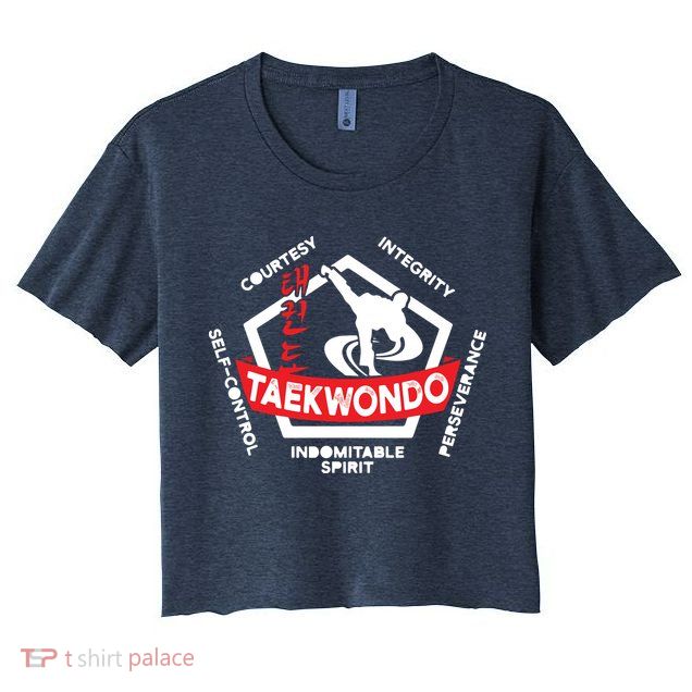 Taekwondo 5 Tenets Martial Arts ATA ITF Tae Kwon Do Gift Crop Top