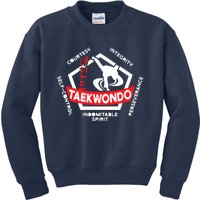 Taekwondo 5 Tenets Martial Arts ATA ITF Tae Kwon Do Gift Kids Sweatshirt