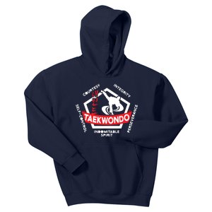 Taekwondo 5 Tenets Martial Arts ATA ITF Tae Kwon Do Gift Kids Hoodie