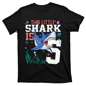 Turning 5 Year Old Birthday Gift Shark 5th Bday T-Shirt