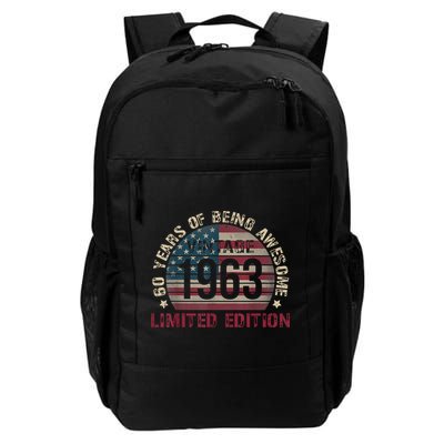 Turning 60 Birthday Decorations 60th BDay 1963 Birthday Backpack