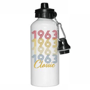 Turning 60 Birthday Decorations 60th BDay 1963 Birthday Aluminum Water Bottle