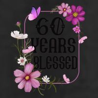 Turning 60 Birthday Butterfly With Floral 60th Birthday Adult Drive Performance Visor