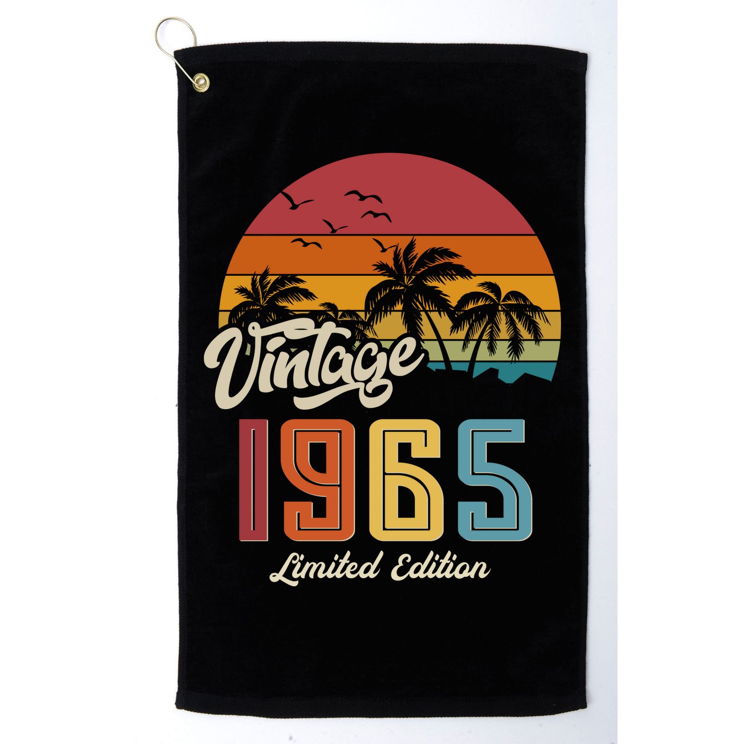 Tropical 60th Birthday Vintage 1965 Limited Edition Golf Towel