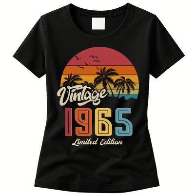 Tropical 60th Birthday Vintage 1965 Limited Edition Womens T-Shirt