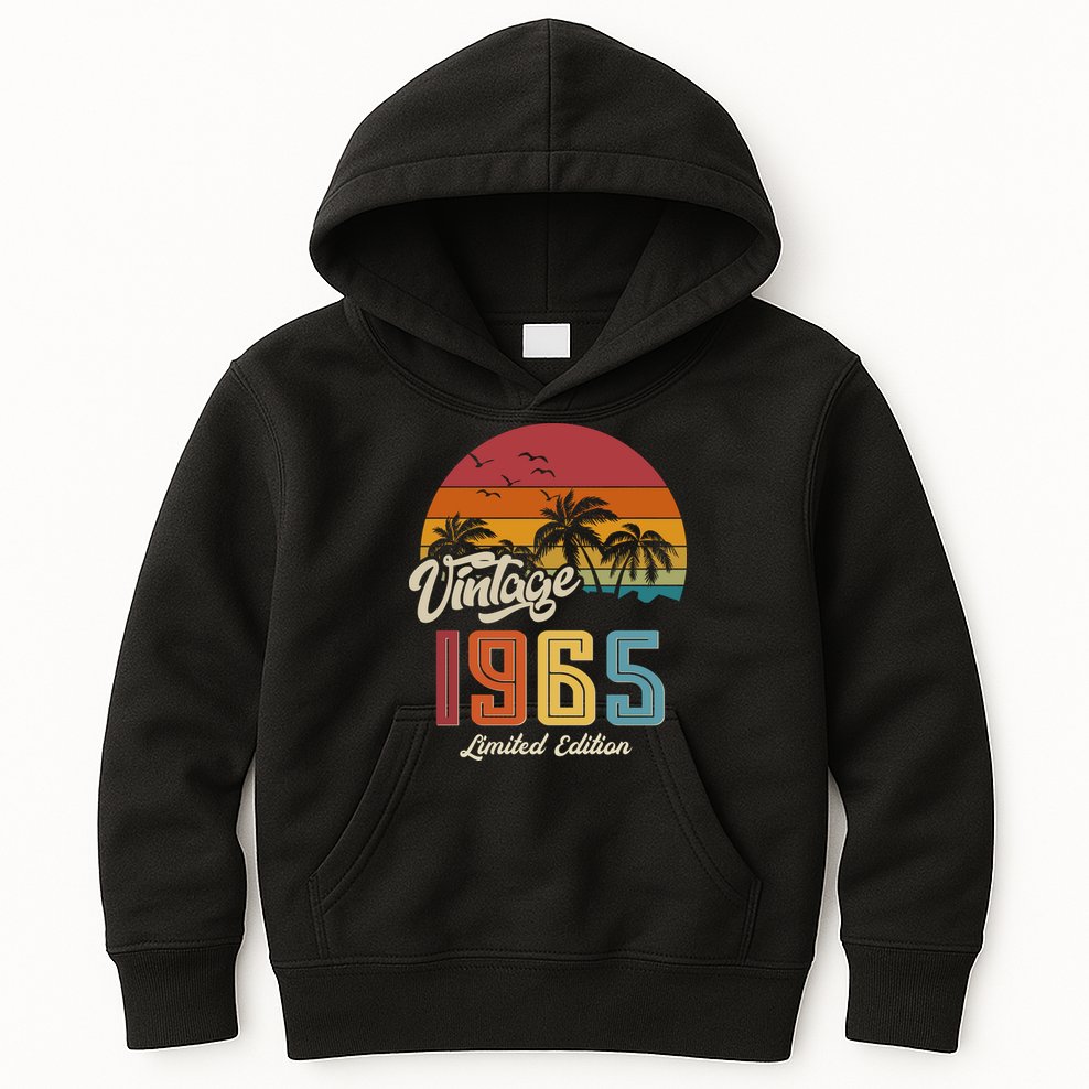 Tropical 60th Birthday Vintage 1965 Limited Edition Kids Hoodie